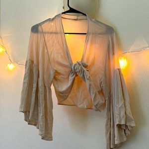 AMERICAN THREADS TIE IN FRONT TOP